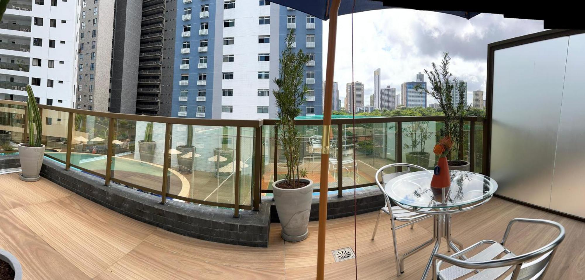Apartamento Charmoso Flat Com Varandao Em Tambau João Pessoa